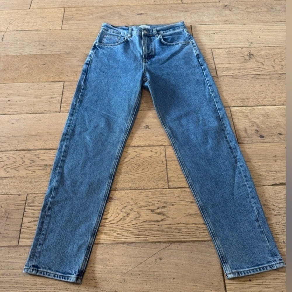 AMENDI Axel Morning Light High Rise Straight Leg Jeans Blue W31 L30 0114 (1044)‎